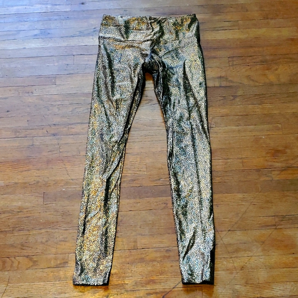 M Purusha People Crackle Prismatic Leggings